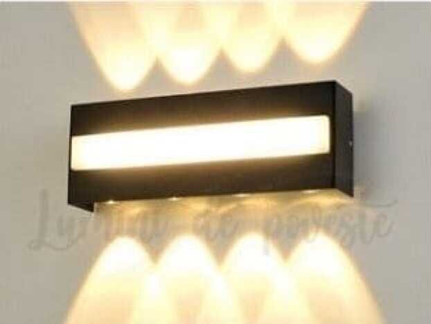 Aplica LED Exterior Fade 16W, LED inclus, 8 surse de iluminare, Lumina: Cald, Echivalent 64W